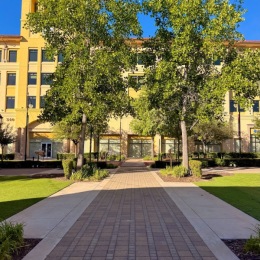walkway to building